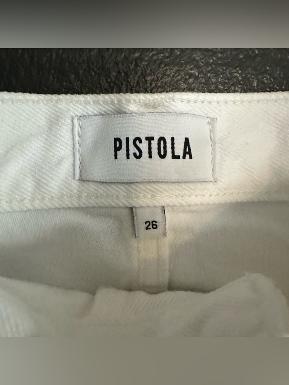 Pistola Kat High Rise Vintage Denim Mini Skirt White Size 26 NWT - Picture 4 of 8